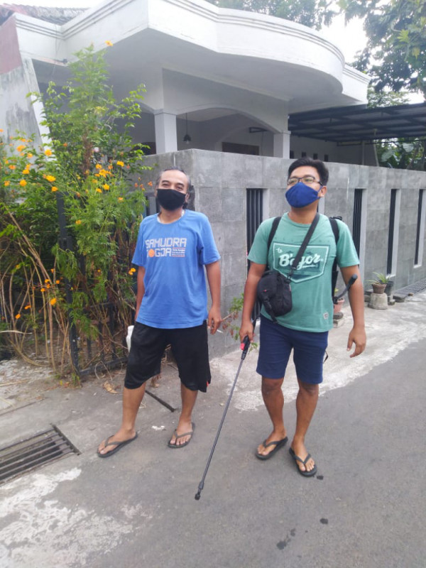 Seksi Lingkungan Penyemprotan RT9 Padukuhan Manukan 21.6.2020